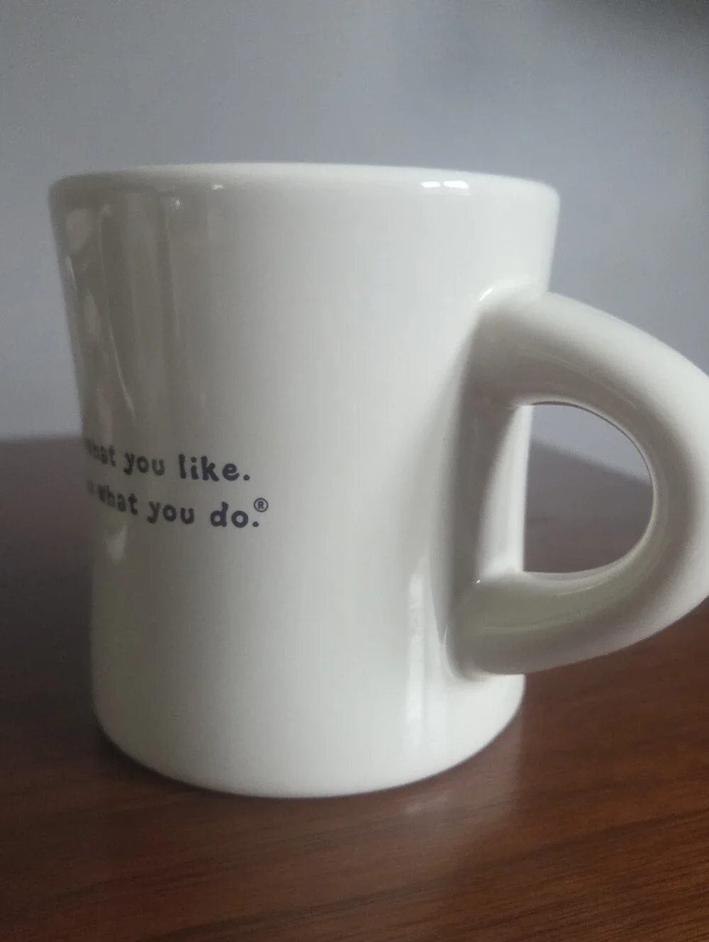 Life is Good Do what you like. Like what you Do Mug.  Relaxing Guy Adironack